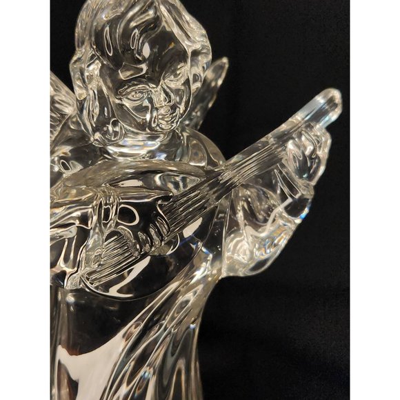 Mikasa Crystal Clear Glass Angelic Mandolin Figurine - Picture 8 of 8